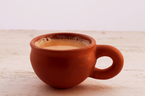 istock Tea served in a traditional clay cup 1128453013