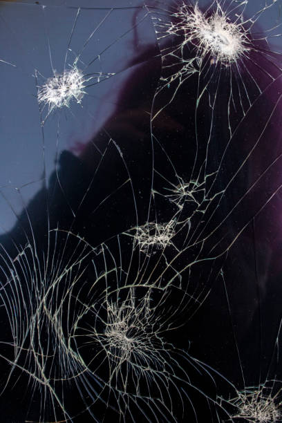 istock Shattered Tablet Glass Screen Close Up Abstract 1128456893