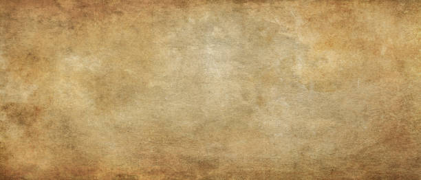 long and wide backgrounds in horizontal position.brown old rustic vintage paper texture. - retro revival brown paper messy imagens e fotografias de stock