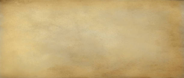 istock Long and wide background in horizontal position. Yellow faded old paper. Rustic texture. 1128459447