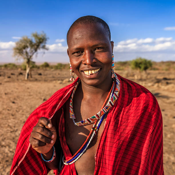 istock Warrior from Maasai tribe, Kenya, Africa 1128459815