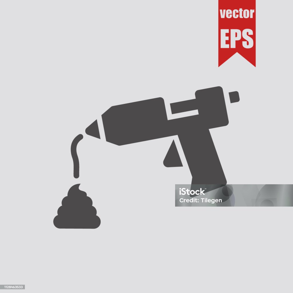 Glue gun icon.Vector illustration. Sticky stock vector