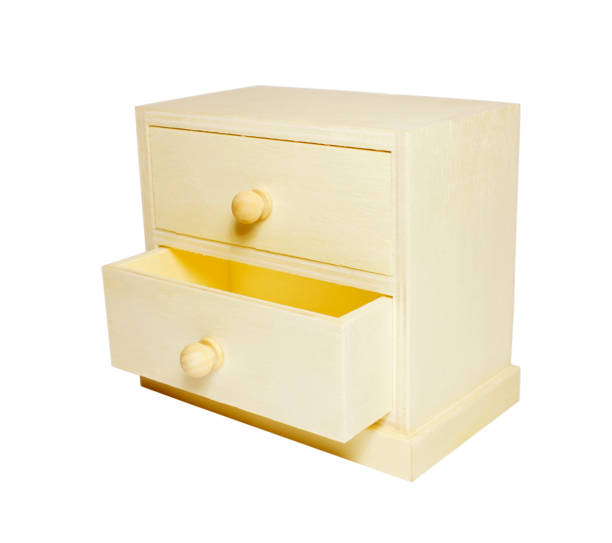 istock Wooden dresser isolated on white 1128464589