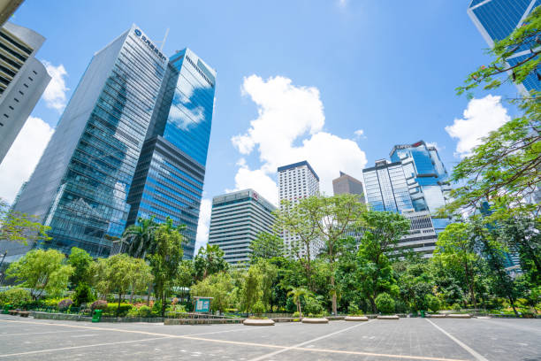 istock Hong Kong central district with city park 1128466807