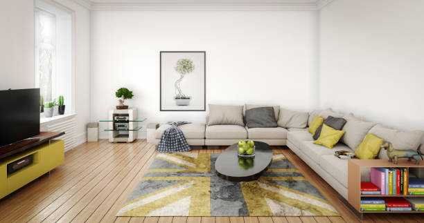 istock Cozy and Modern Living Room 1128468688