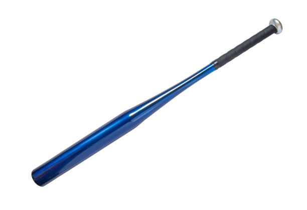 白で隔離アルミニウム野球用バット - baseball baseball bat bat isolated ストックフォトと画像
