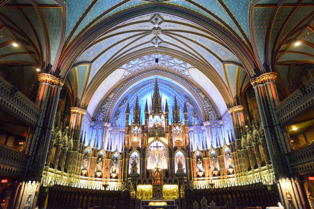 istock Notre Dame Basilica - Montreal, Canada 1128475324
