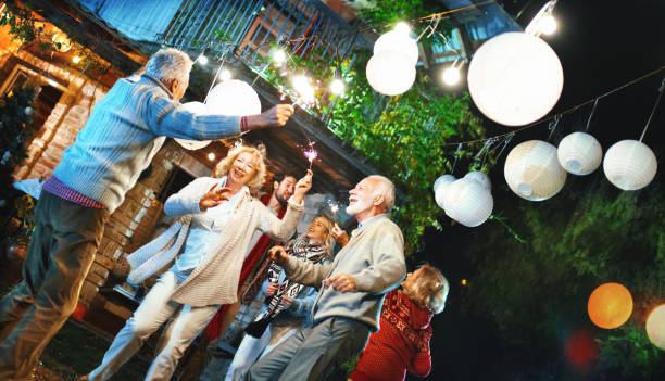 istock Family having a party. 1128475372