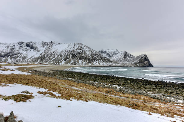 istock Unstad Beach, Lofoten Islands, Norway 1128477580