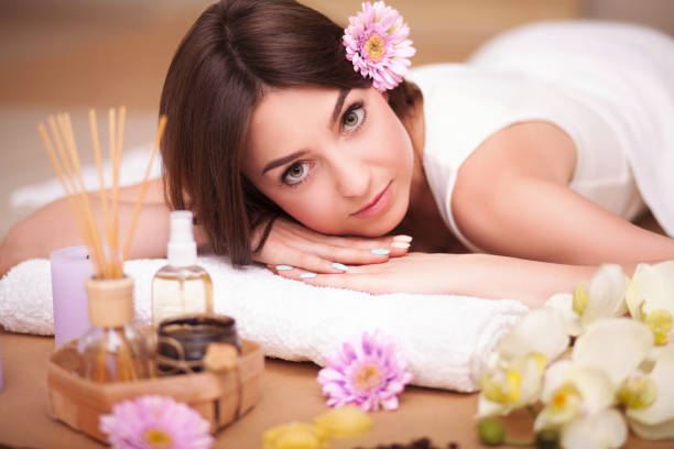 istock Spa. Body care. Spa body massage treatment. 1128477628