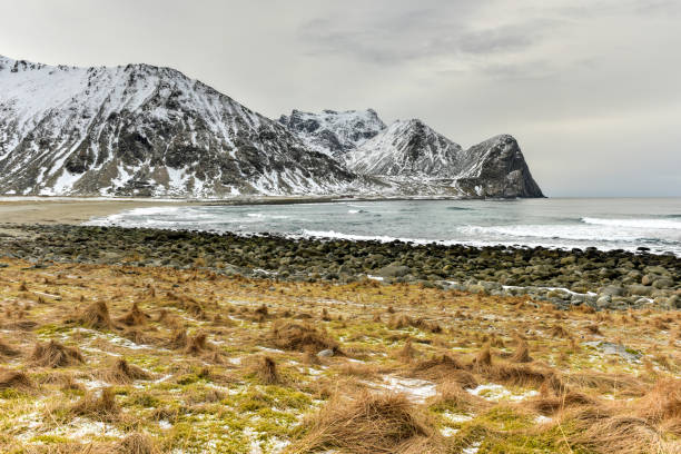 istock Unstad Beach, Lofoten Islands, Norway 1128477899