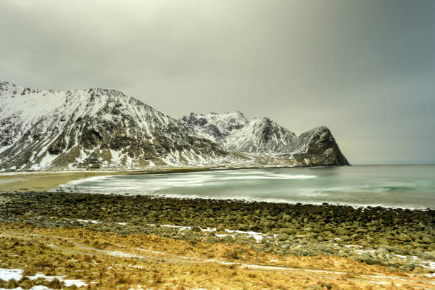 istock Unstad Beach, Lofoten Islands, Norway 1128478150