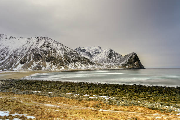 istock Unstad Beach, Lofoten Islands, Norway 1128478203