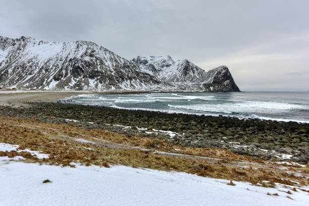 istock Unstad Beach, Lofoten Islands, Norway 1128478295