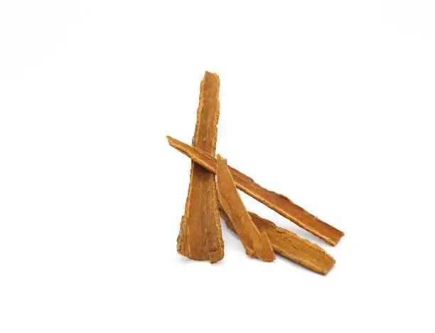 Cinnamon sticks with a white background