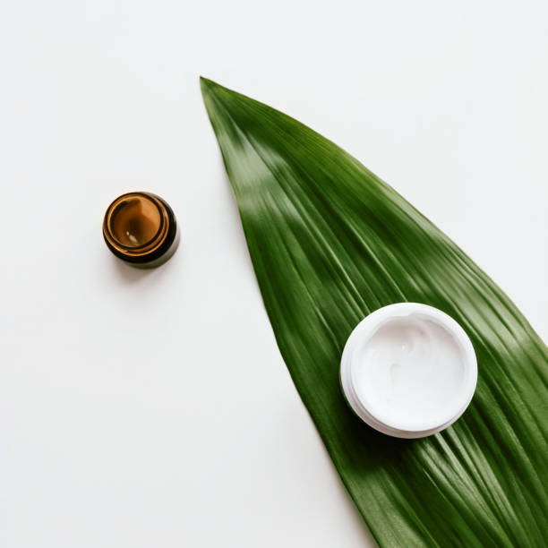 istock Skincare products Flat lay photo 1128479584