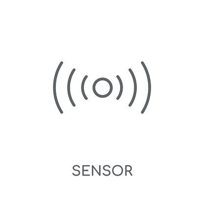 Sensor linear icon. Modern outline Sensor logo concept on white background from Smarthome collection. Suitable for use on web apps, mobile apps and print media.
