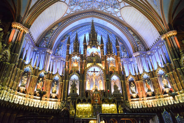 istock Notre Dame Basilica - Montreal, Canada 1128479826