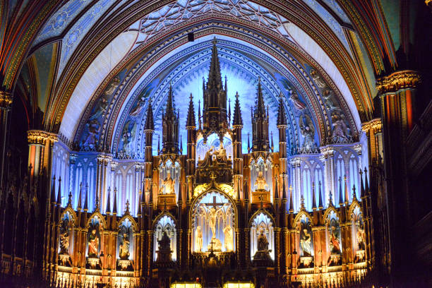 istock Notre Dame Basilica - Montreal, Canada 1128479886