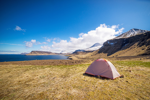 Camping in Snaefellsness peninsula, Iceland