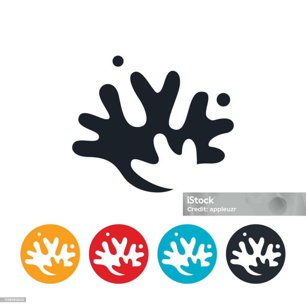 Sea Coral Icon An icon of sea coral. Coral - Cnidarian stock vector