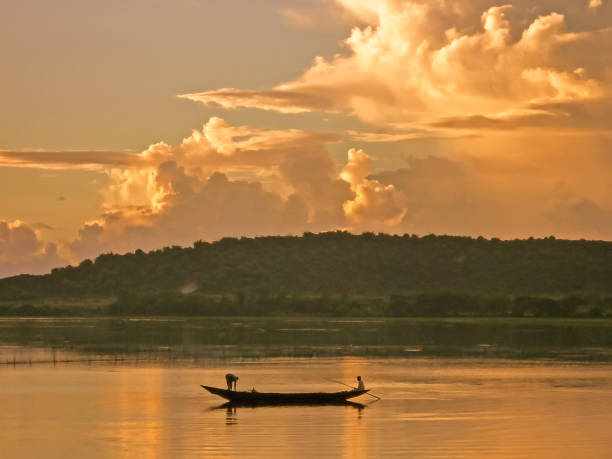 Beautiful sunrise at Chilika Lake, India Beautiful sunrise in the morning at Chilika Lake, Odisha, India odisha stock pictures, royalty-free photos & images