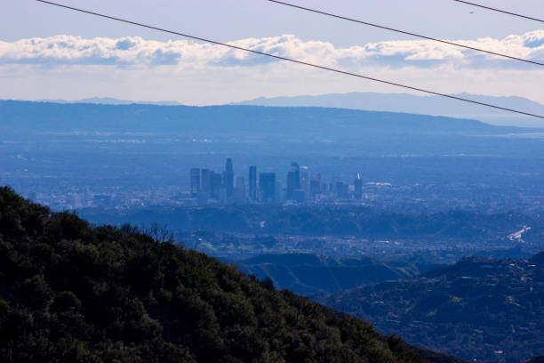 Los Angeles - Distant Skyline stock photo