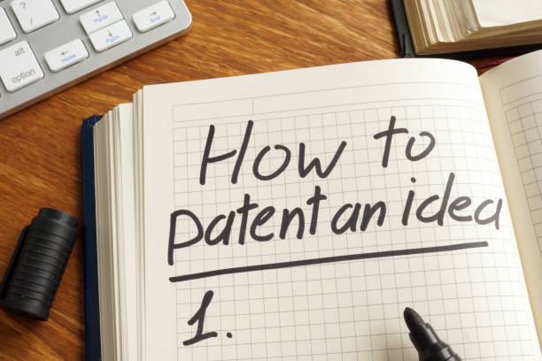 istock How to patent an idea written in the note. Copyright law. 1128492725