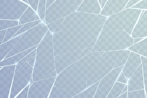 Broken glass background Broken glass background in vector shattered window stock illustrations