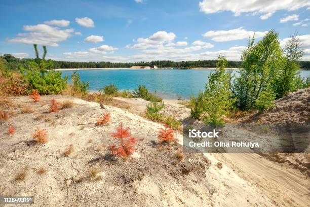 Zandduinen Turquoise Meer Op Zonnige Zomerdag Stockfoto en meer beelden van Drenthe - Drenthe, Nederland, Zomer