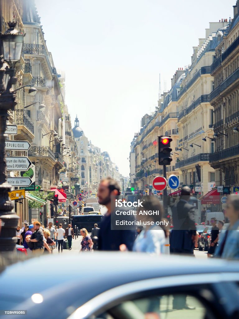 Pedestrians and vehicles on the street in the center of Paris. City life Paris, France - June, 2018 Pedestrians and vehicles on the street in the center of Paris. City life Paris - France Stock Photo Pedestrians and vehicles on the street in the center of Paris. City life Paris, France - June, 2018 Pedestrians and vehicles on the street in the center of Paris. City life Paris - France Stock Photo