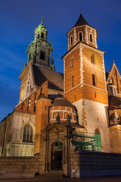 istock Wawel Cathedral at Night in Krakow 1128497699
