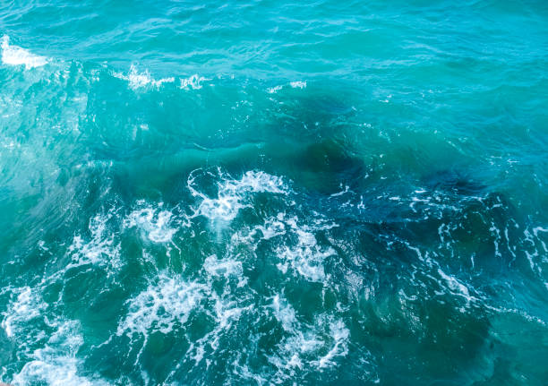 istock Water surface of the mediterranean sea during high tide 1128498992
