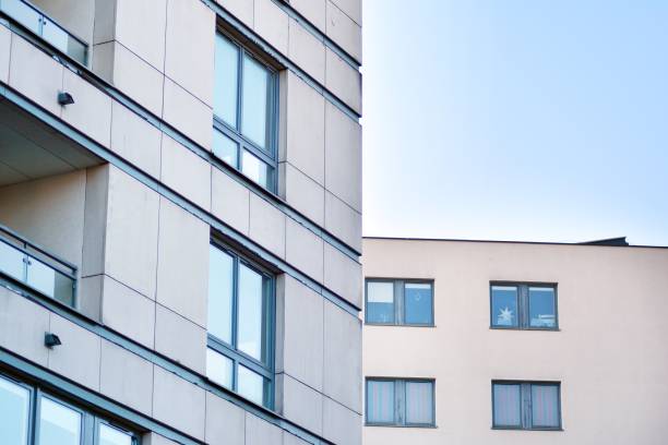 istock Facade of a modern apartment building 1128502286