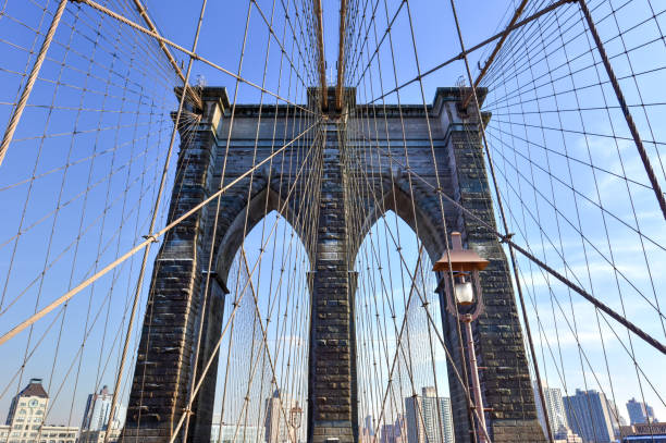 istock Brooklyn Bridge, Winter - New York CIty 1128502729
