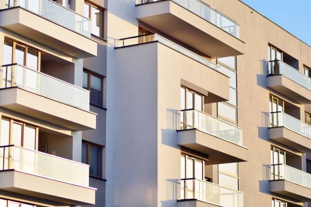 istock Facade of a modern apartment building 1128503405