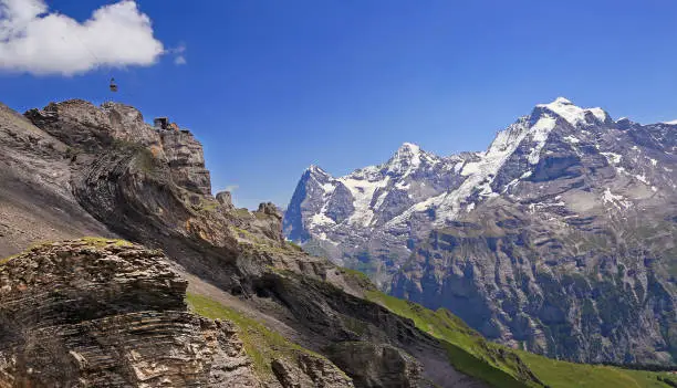 Photo of Eiger, Monch and Jungfrau mountains, Switzerland