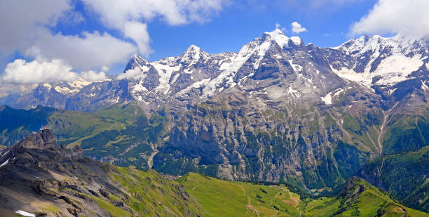 istock Eiger, Monch and Jungfrau mountains, Switzerland 1128508979
