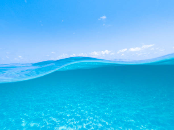 istock Dividing Line of Sea Surface 1128515501