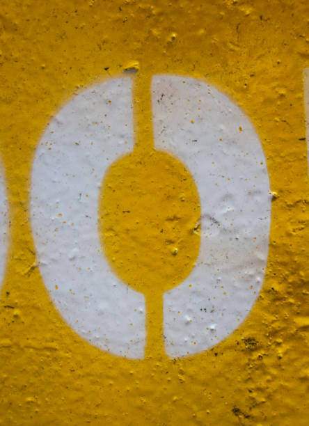 istock Written Wording in Distressed State Typography Found Number Zero, 0, 0 1128516483