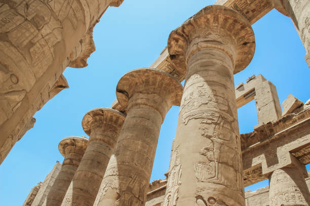 istock Great Hypostyle Hall and clouds at the Temples of Karnak (ancient Thebes). Luxor, Egypt 1128517896