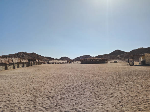 istock Small buildings in the desert of Egypt 1128523885