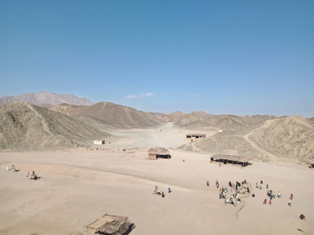 istock Small buildings in the desert of Egypt 1128523907