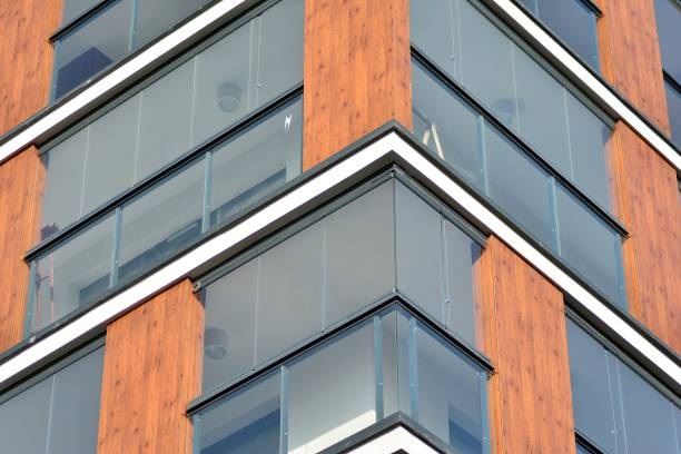 istock Modern apartment buildings on a sunny day with a blue sky. 1128528873