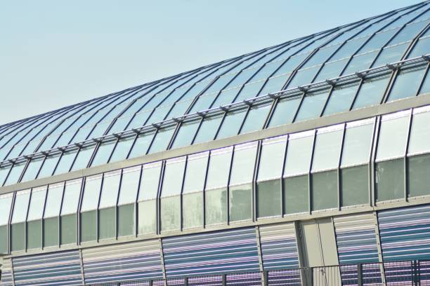 istock Modern architecture with glass window and roof 1128532059