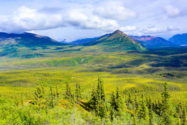 istock Wrangell - St Elias Mountains, on top of Nabesna Mine 1128537778