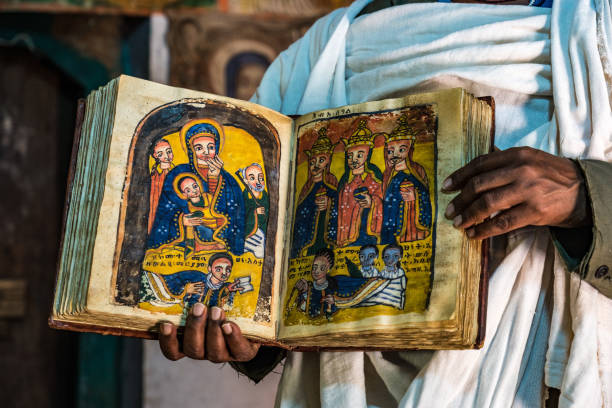 Inside the Yeha temple in Yeha, Ethiopia, Africa Inside the Yeha temple, Temple of the Moon in Yeha, Ethiopia. Yeha temple is one of the oldest standing in Ethiopia. ethiopian orthodox church stock pictures, royalty-free photos & images