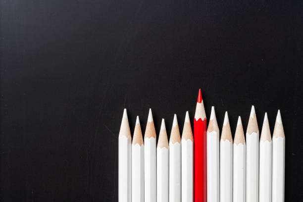 istock color pencil with leadership, teamwork concept 1128547704