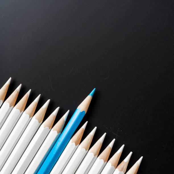 istock color pencil with leadership, teamwork concept 1128548968