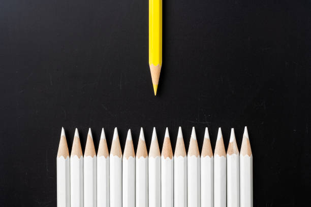 istock color pencil with leadership, teamwork concept 1128549205